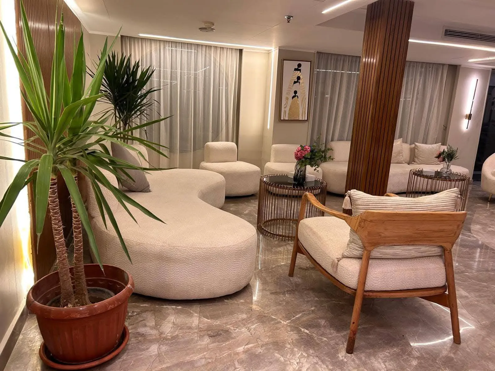 Lounge aboard the MS Coral II Nile Cruise Nile cruise